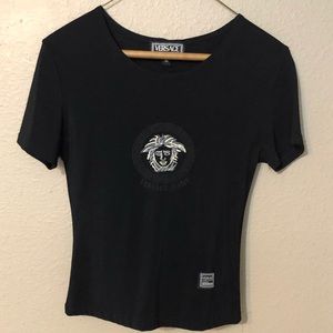 Ladies/Youth black, size medium Versace top.
